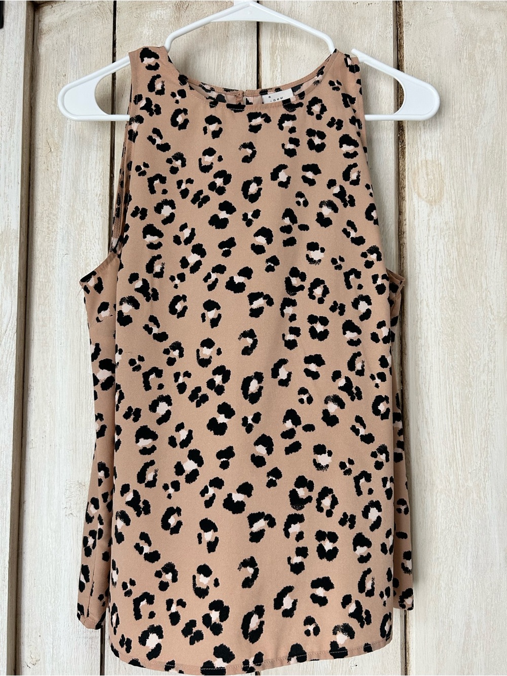 a new day Leopard Print Tank Top in Taupe and Black